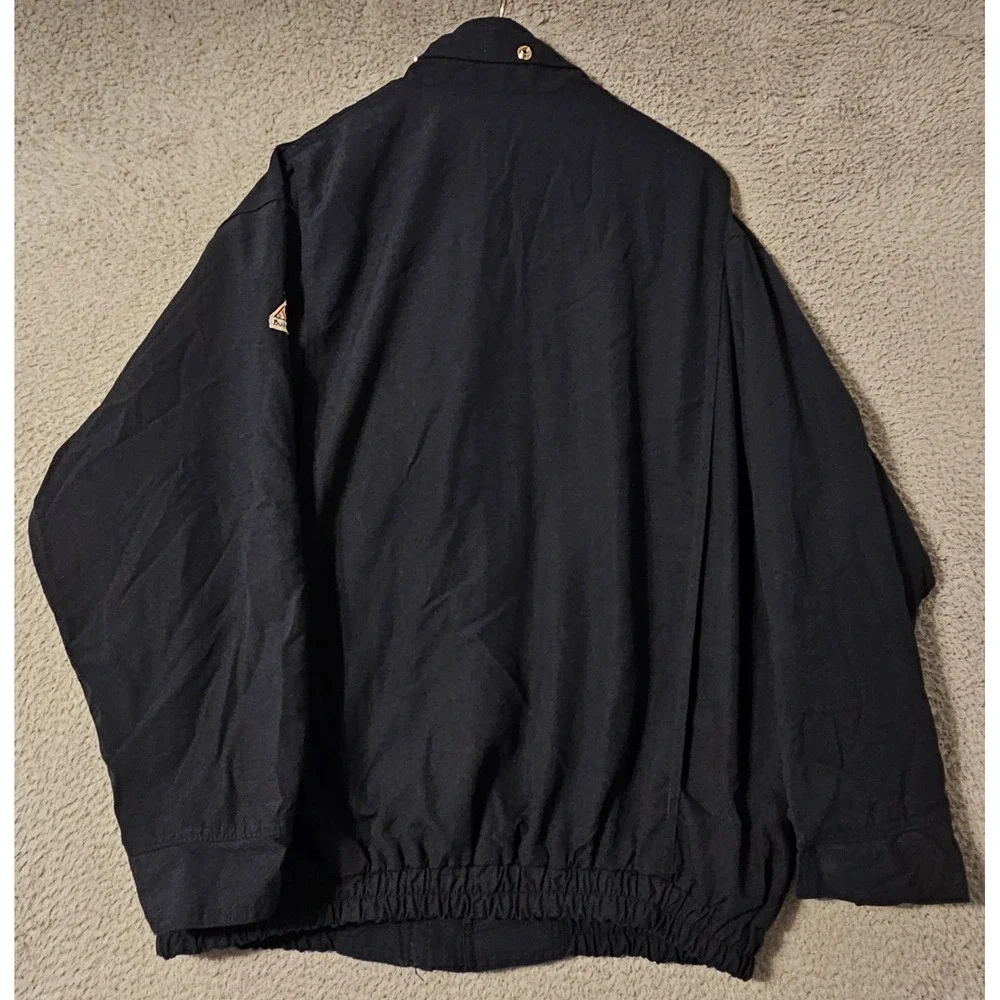 Bulwark FR Flame Resistant Nomex Kevlar Bomber Jacket Navy Blue XXL JNJ8NV2
